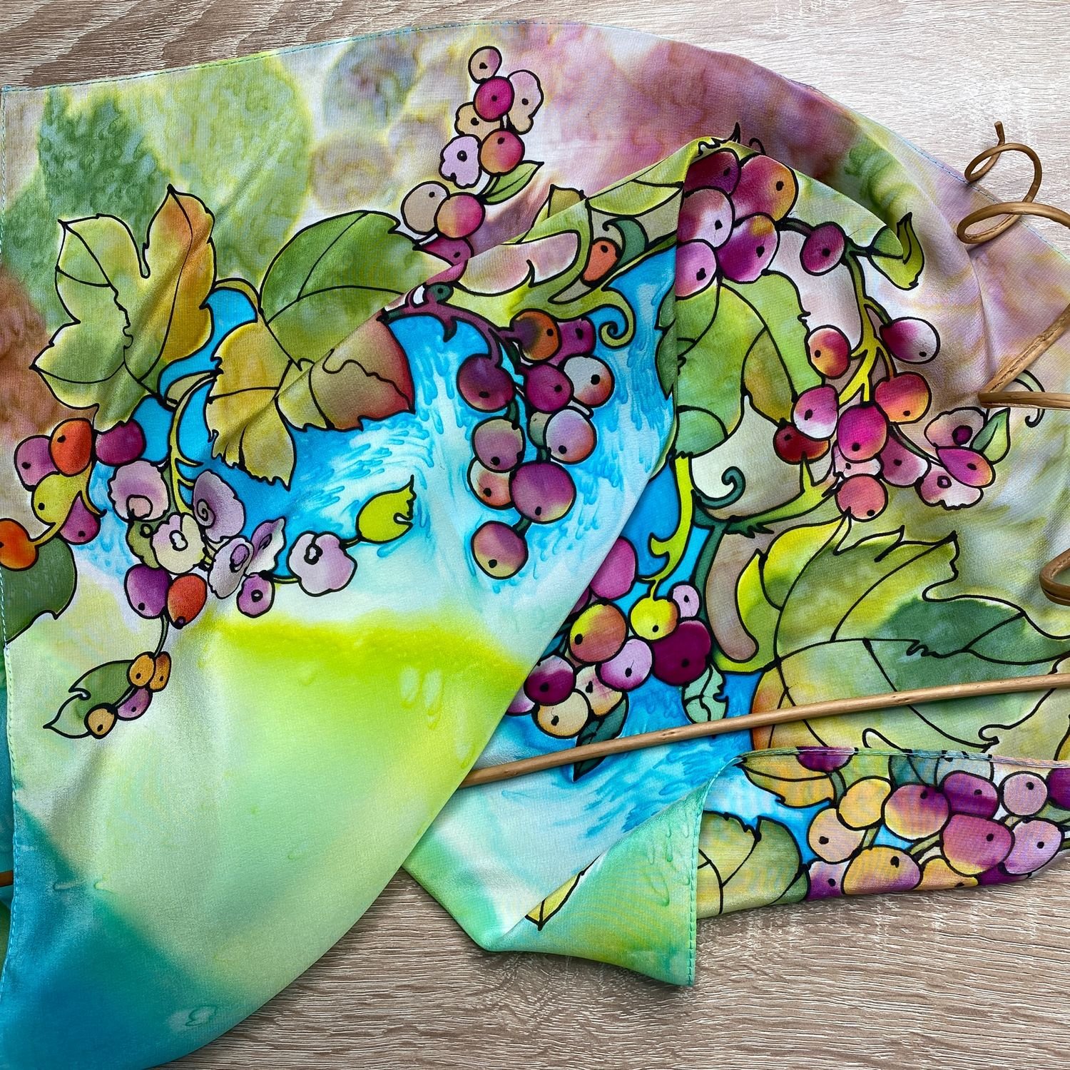 Платки шелк картина