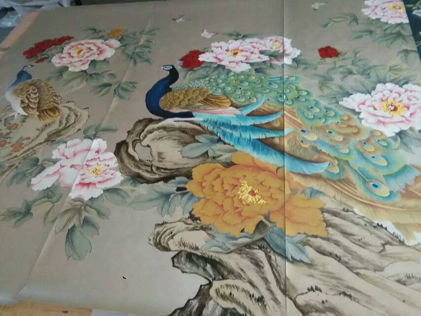 Картина панно рисунок рисование и живопись мк роспись по шелку акварель ткань