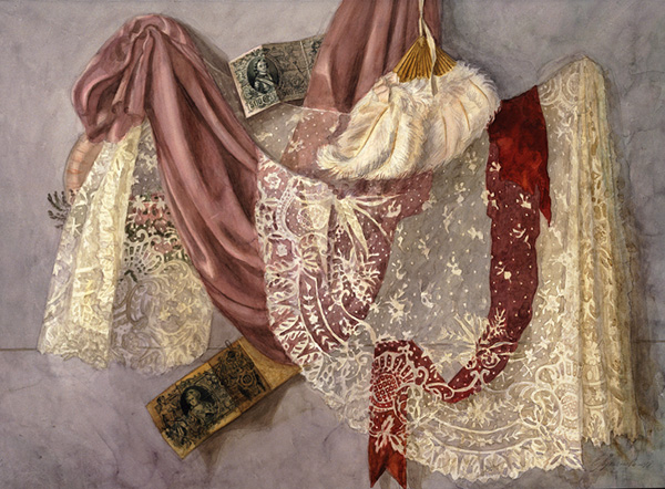 The magic cafe: картины, вышитые шелком по шелку