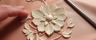 Создание рельефных элементов на шёлковой поверхности: искусство объема и игры света