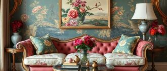 Декор мебели: роспись на шёлковой обивке