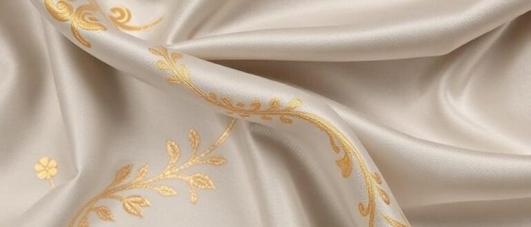 Использование золота и серебра в живописи на шёлке: тонкая алхимия света на ткани