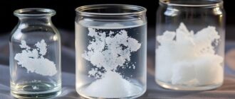 Эксперименты с солевым эффектом: кристаллизация на шёлке