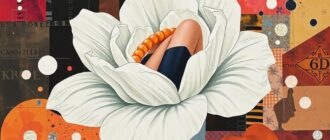 Коллаж на шёлке: сочетание живописи и аппликации — как ткань становится холстом, а идея оживает в цвете