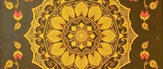 Буддийские мотивы: лотосы и мандалы