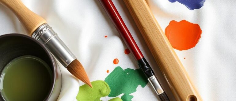 Инструменты мастера: кисти, краски, шёлк — тройка, которая открывает любую художественную дверь