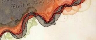 Комбинированная техника шёлк и акварельная бумага: диалог ткани и воды