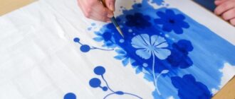 Живопись на шёлке с использованием трафаретов: искусство, где ткань дышит цветом