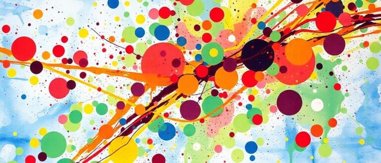 Техника разбрызгивания в живописи на шёлке: как управлять каплей и светом ткани