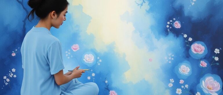 Живопись на шёлке как медитативная практика: путь к осознанности