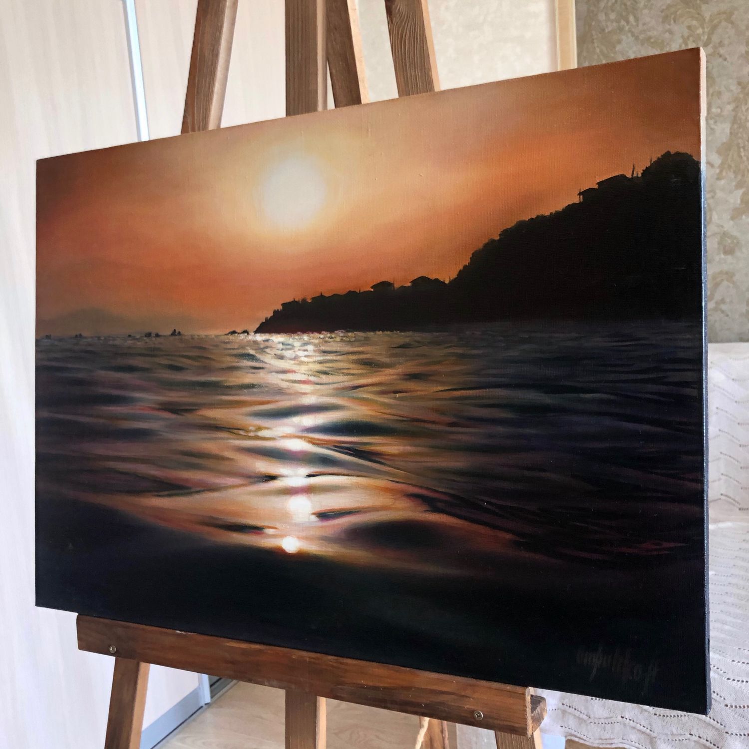 Шелк на картинах