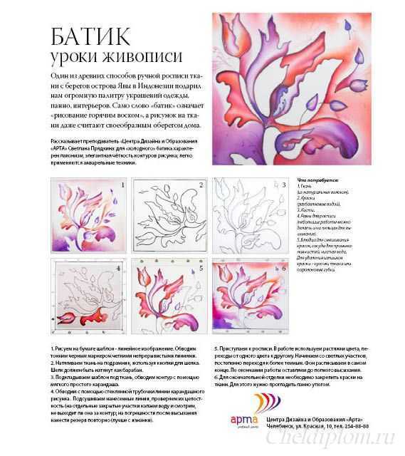 Картина роспись по шелку купить