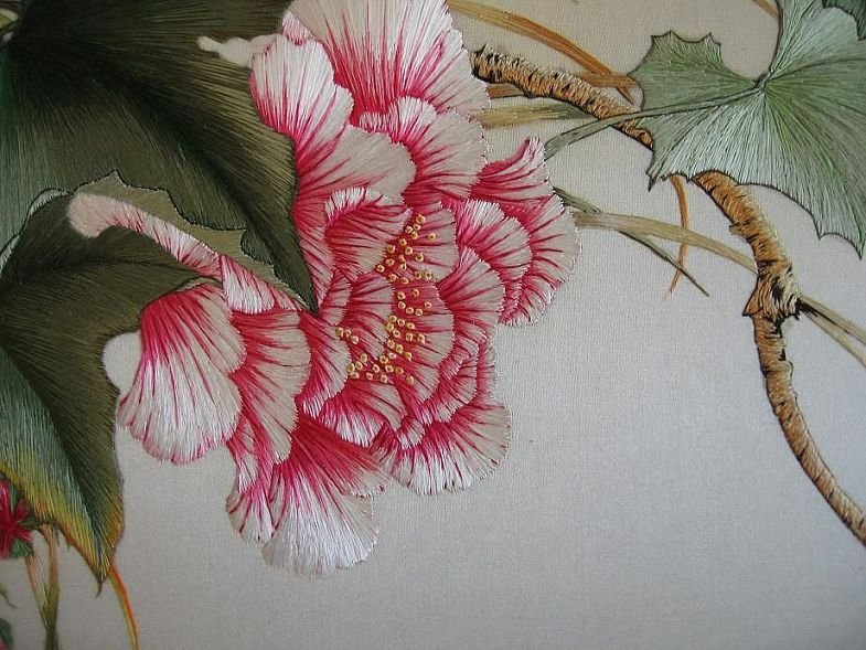 Техника китайской вышивки шелком