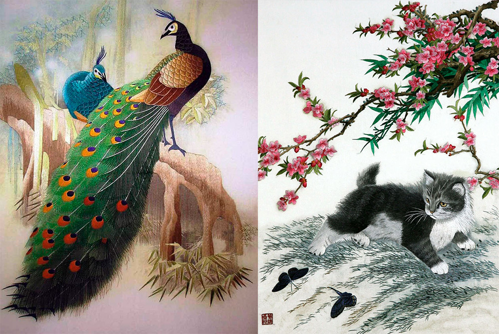 Китайская вышивка: секреты техники, особенности сюжетов и история