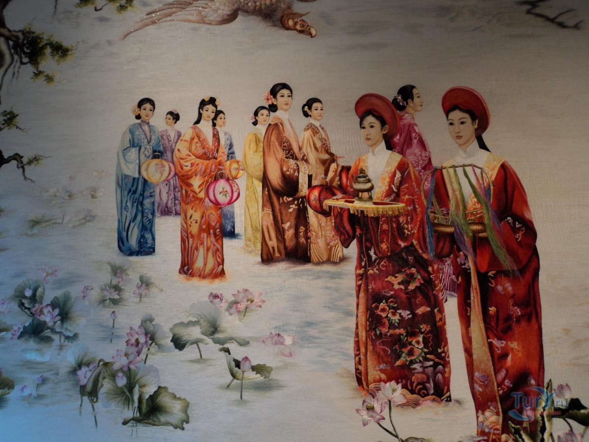 The magic cafe: картины, вышитые шелком по шелку