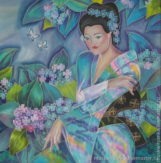 Секреты росписи по шелку, плюс советы для начинающих