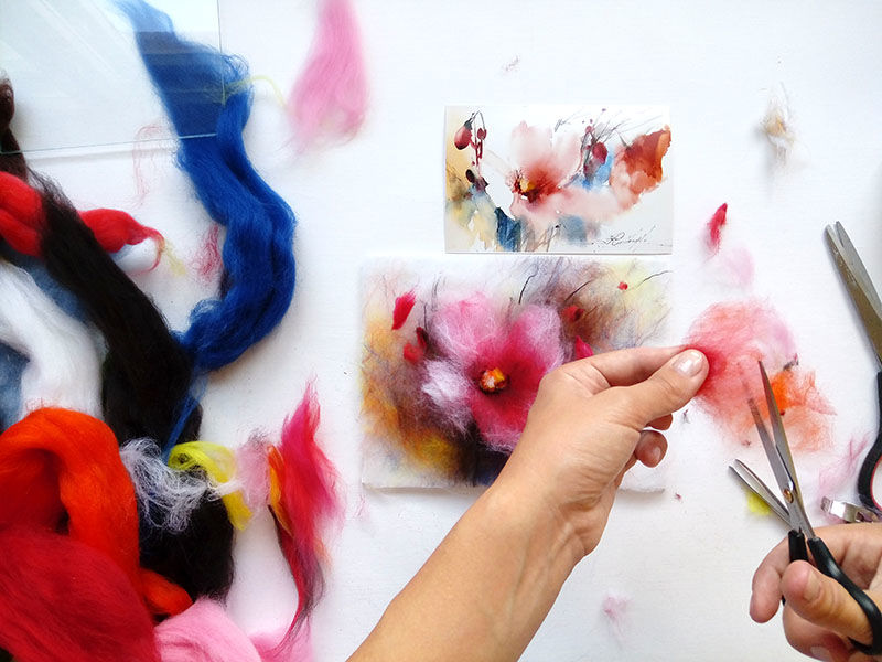 Как рисовать шелк акварелью