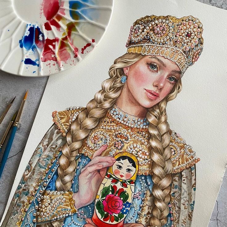 Художница из подмосковья расписывает платки и палантины, которые носят даже известные женщины мира