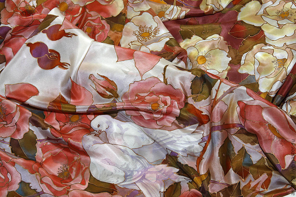 Картины на шелке своими руками