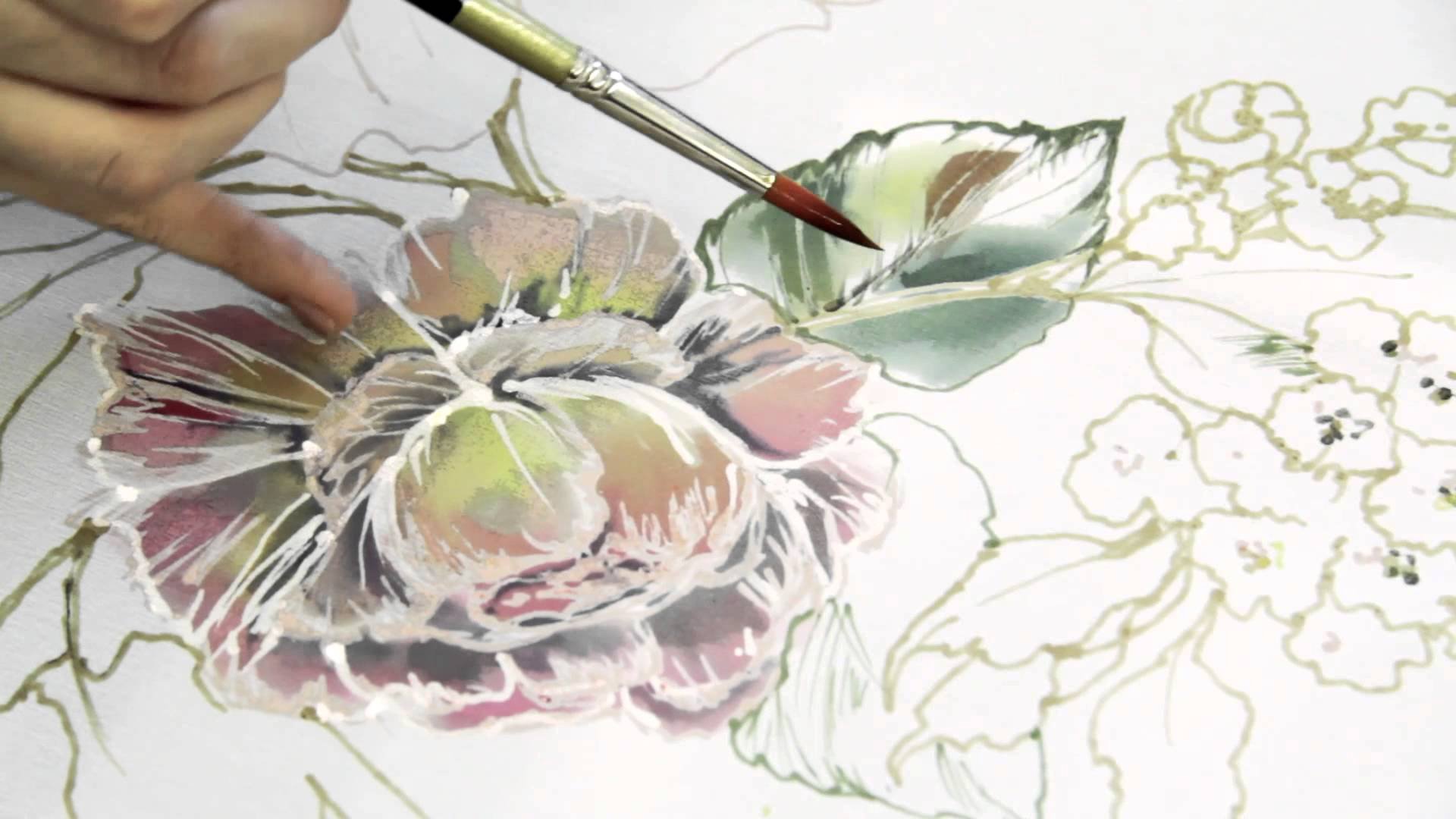 Картины на шелке нарисованными