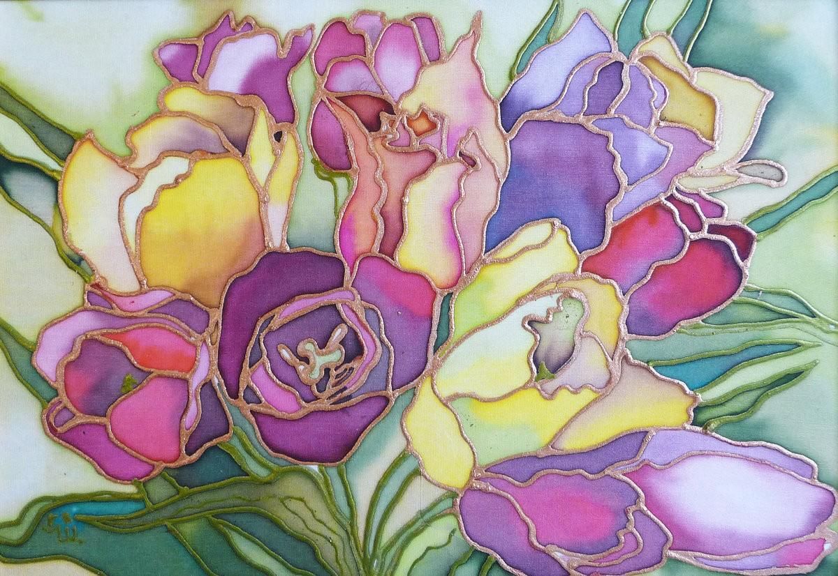 Магия красоты: роспись по шелку. как рисовать на шелке