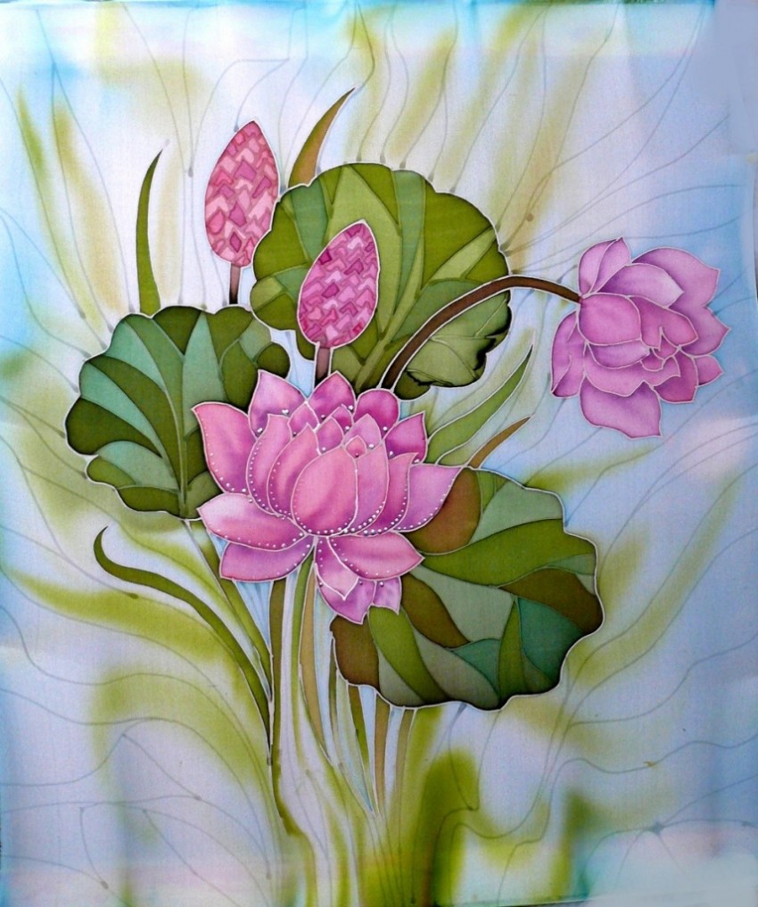 Роспись по шелку для начинающих