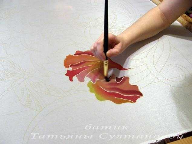 Картины роспись по шелк