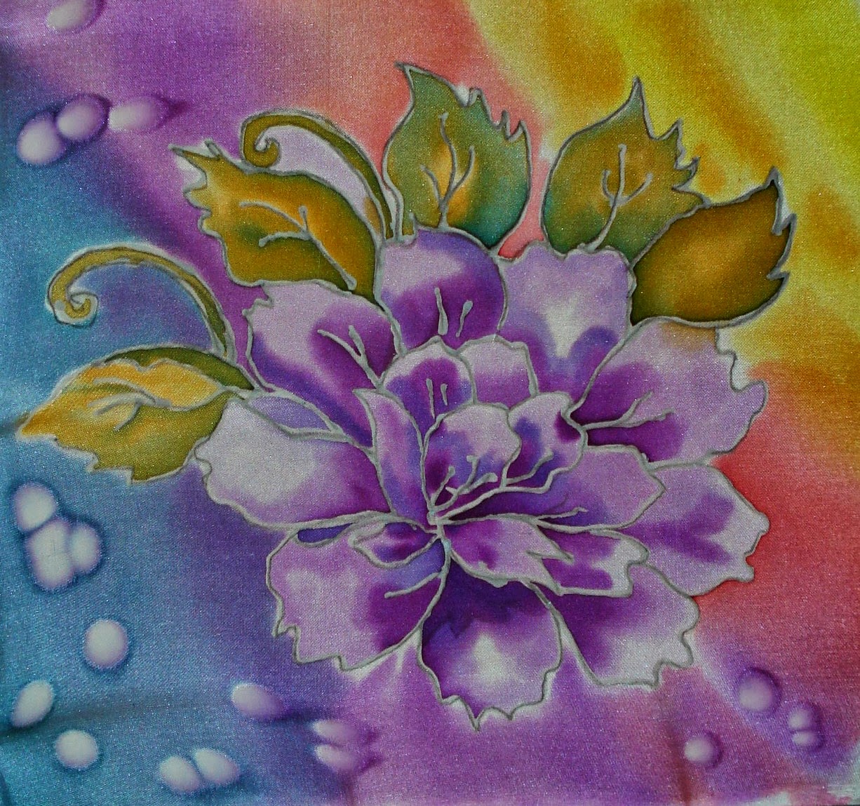 Роспись по шелку: с чего начать рисование картин на платках