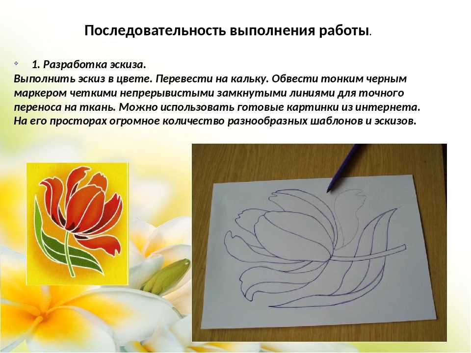 Картины роспись шелк