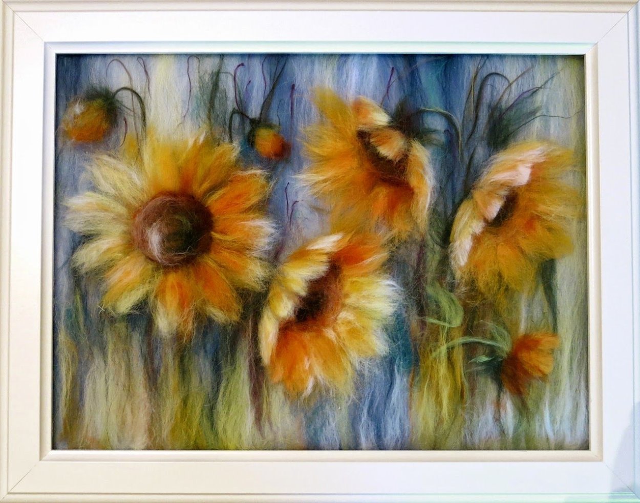 Картины из шерсти: акварельная живопись для всех возрастов