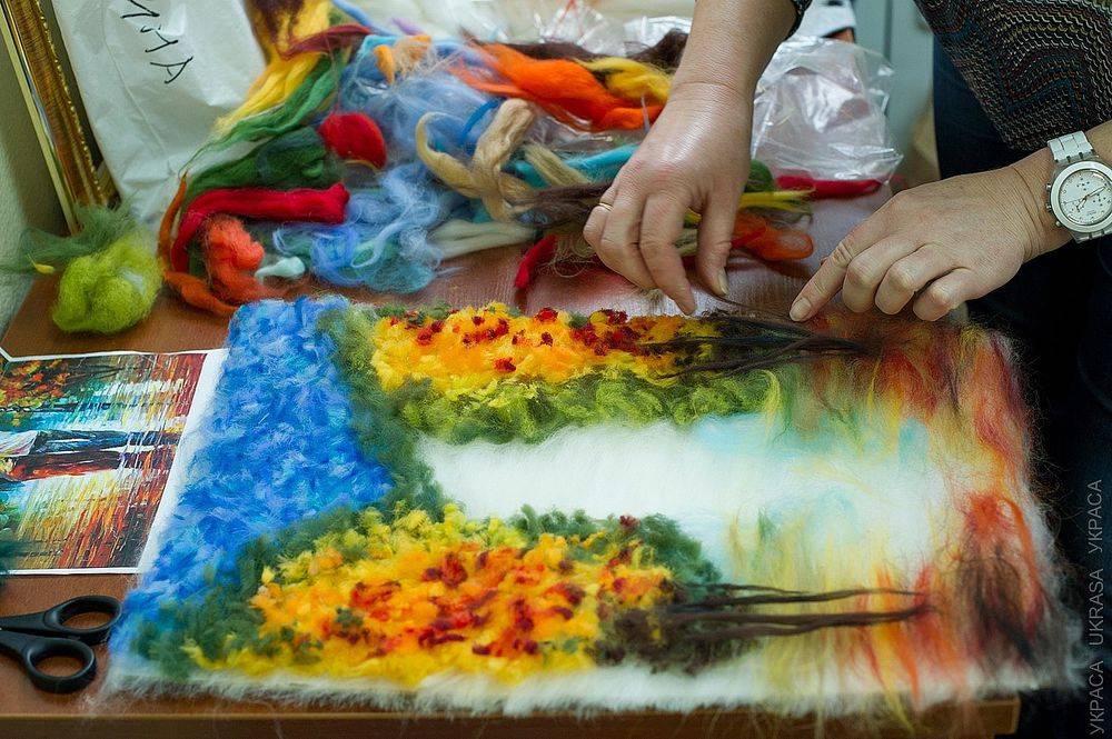 Живопись по шелку картины