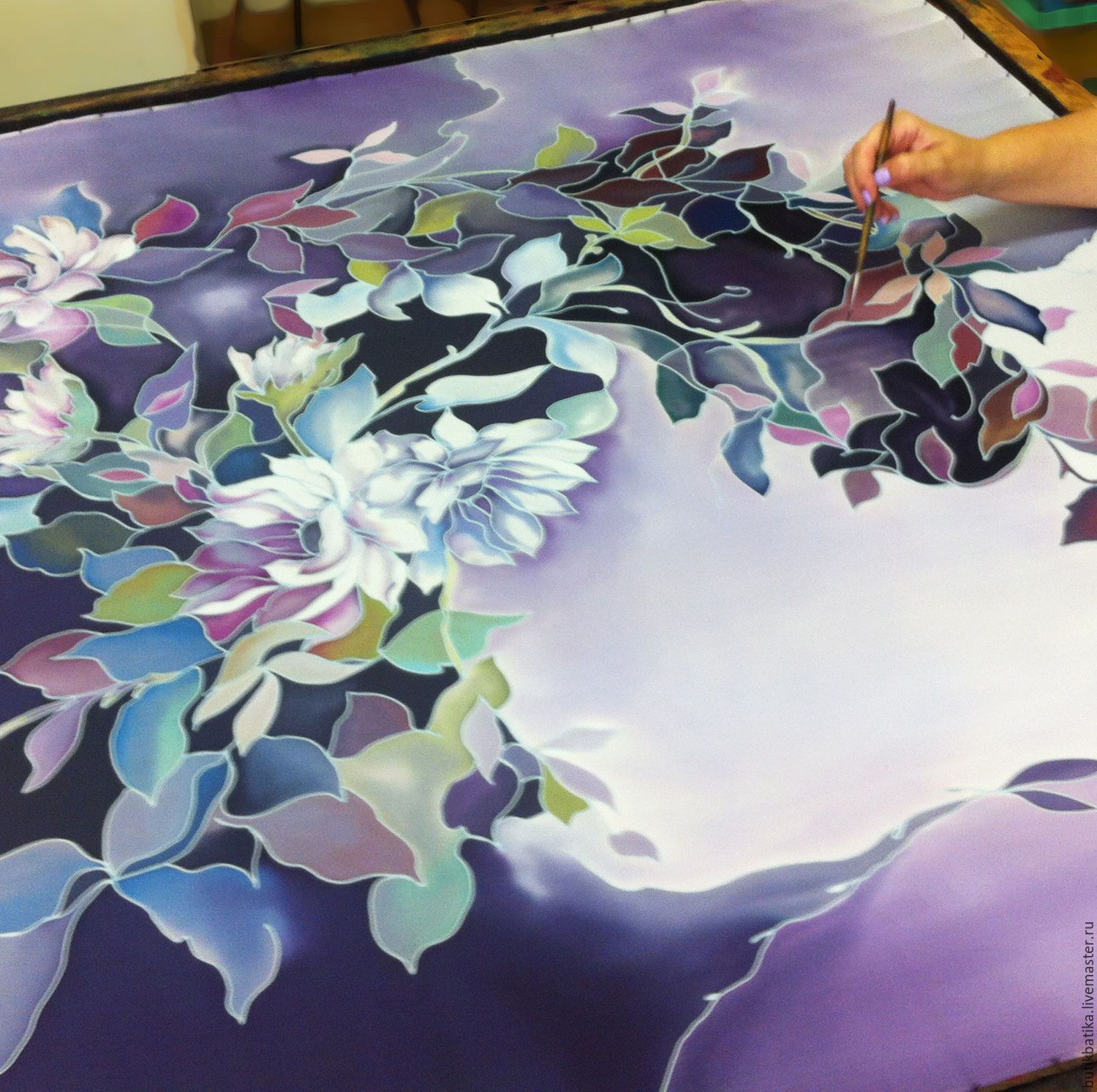 Роспись по шелку: с чего начать рисование картин на платках