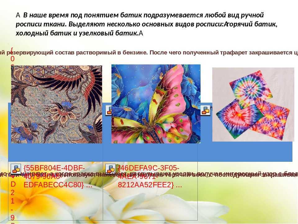 Картина роспись на шелке