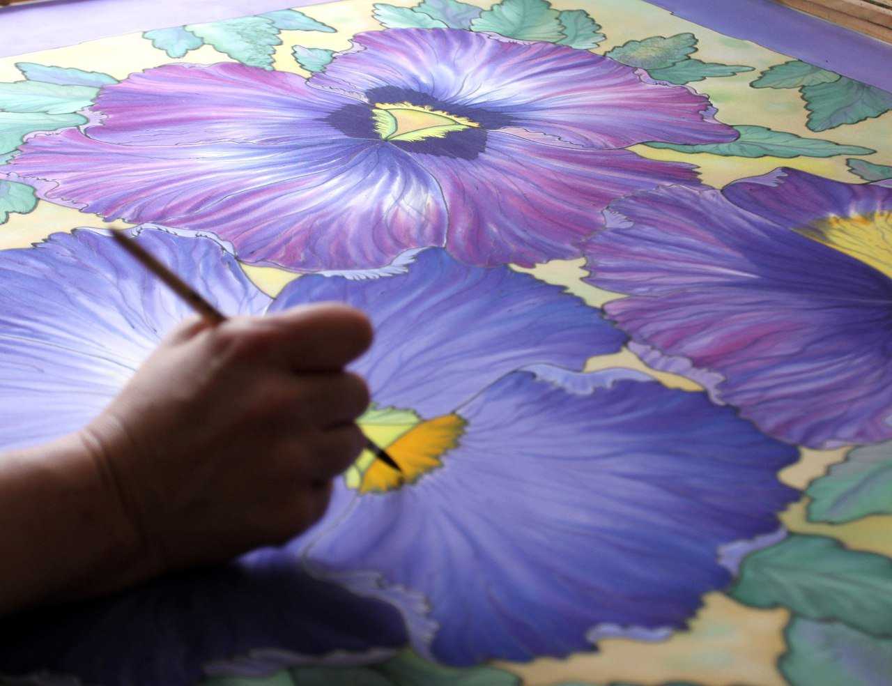 Мк роспись по шелку. | страна мастеров