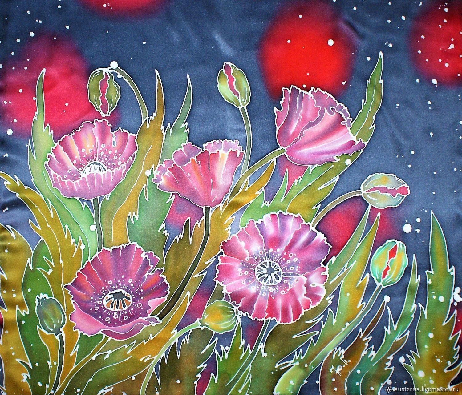 Техника батик: пошаговая инструкция, техника выполнения росписи (140 фото)