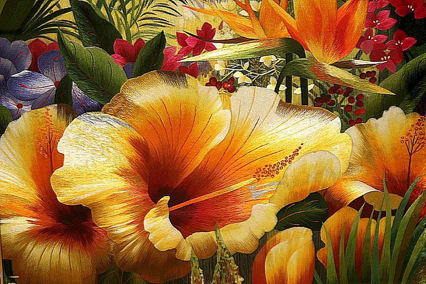 Техника китайской вышивки шелком