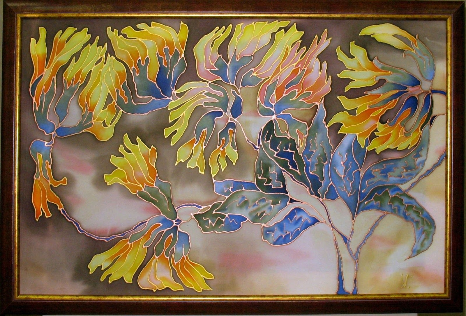 Роспись по шелку: с чего начать рисование картин на платках