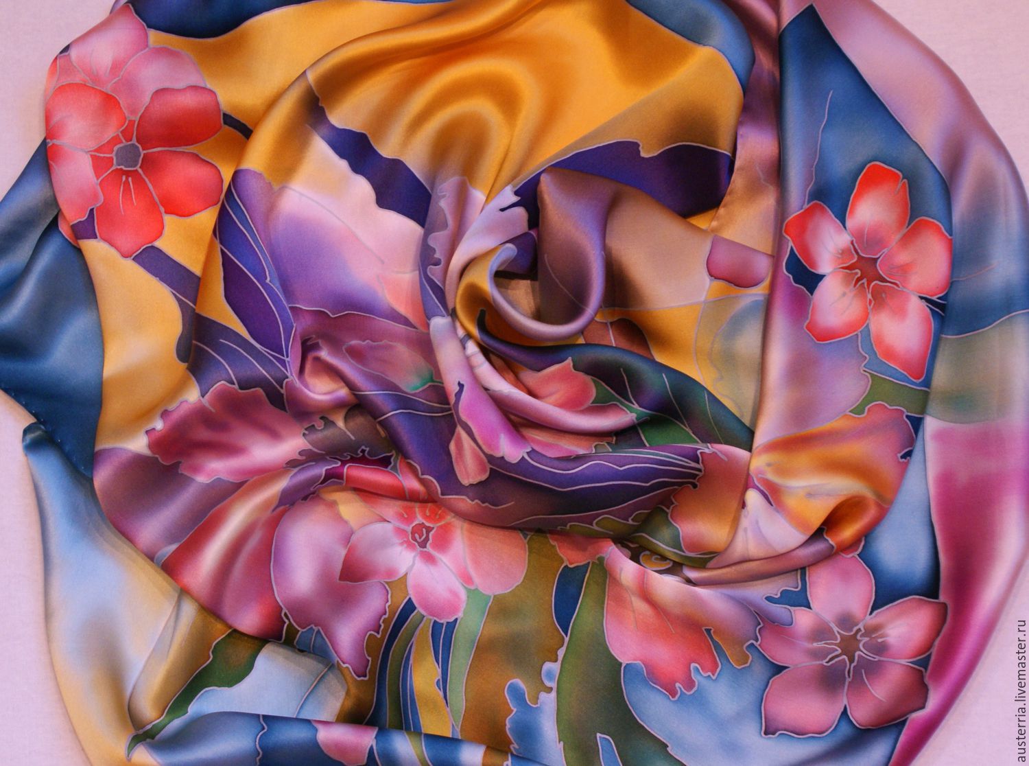 The magic cafe: картины, вышитые шелком по шелку