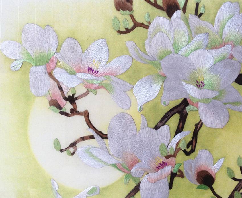 Техника китайской вышивки шелком