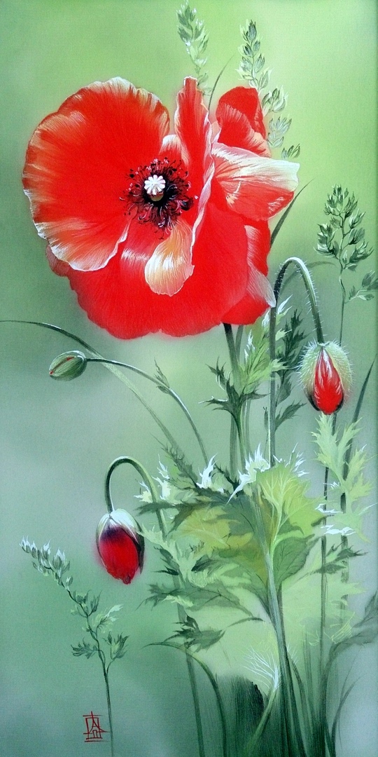 Живопись по шелку алины осеевой