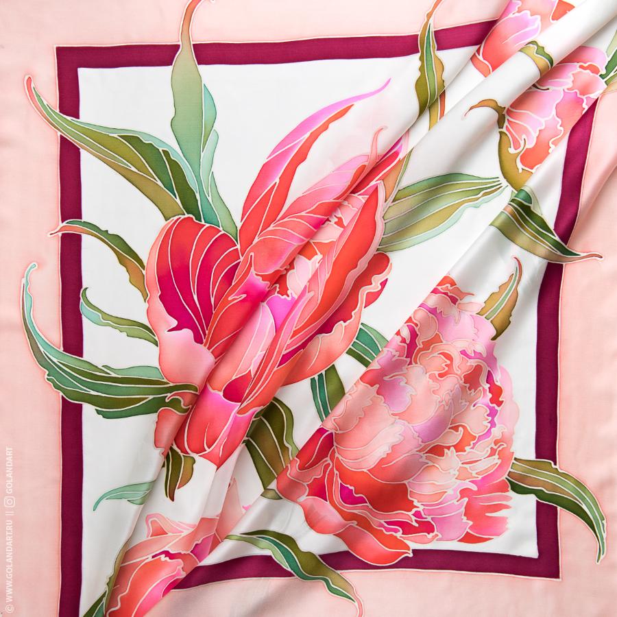 Роспись по шелку: с чего начать рисование картин на платках