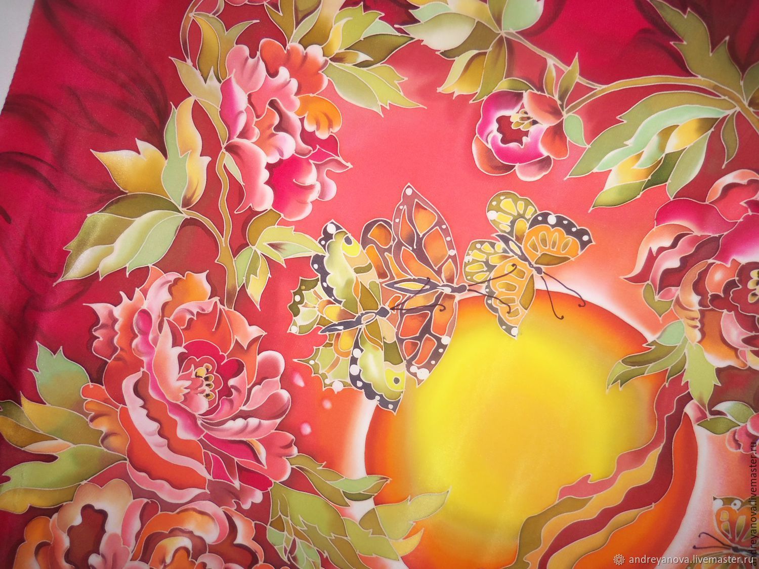 Шелковая живопись - язнаю