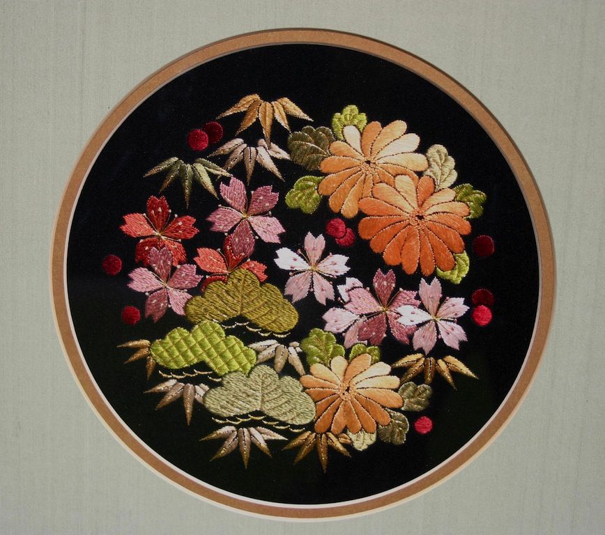 Японские картины шелк