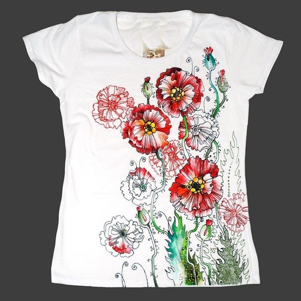 Рисунки цветов на шелке