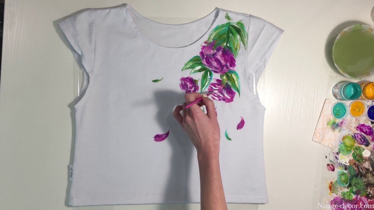 Как нарисовать цветы на одежде: подробная инструкция и уникальные идеи
