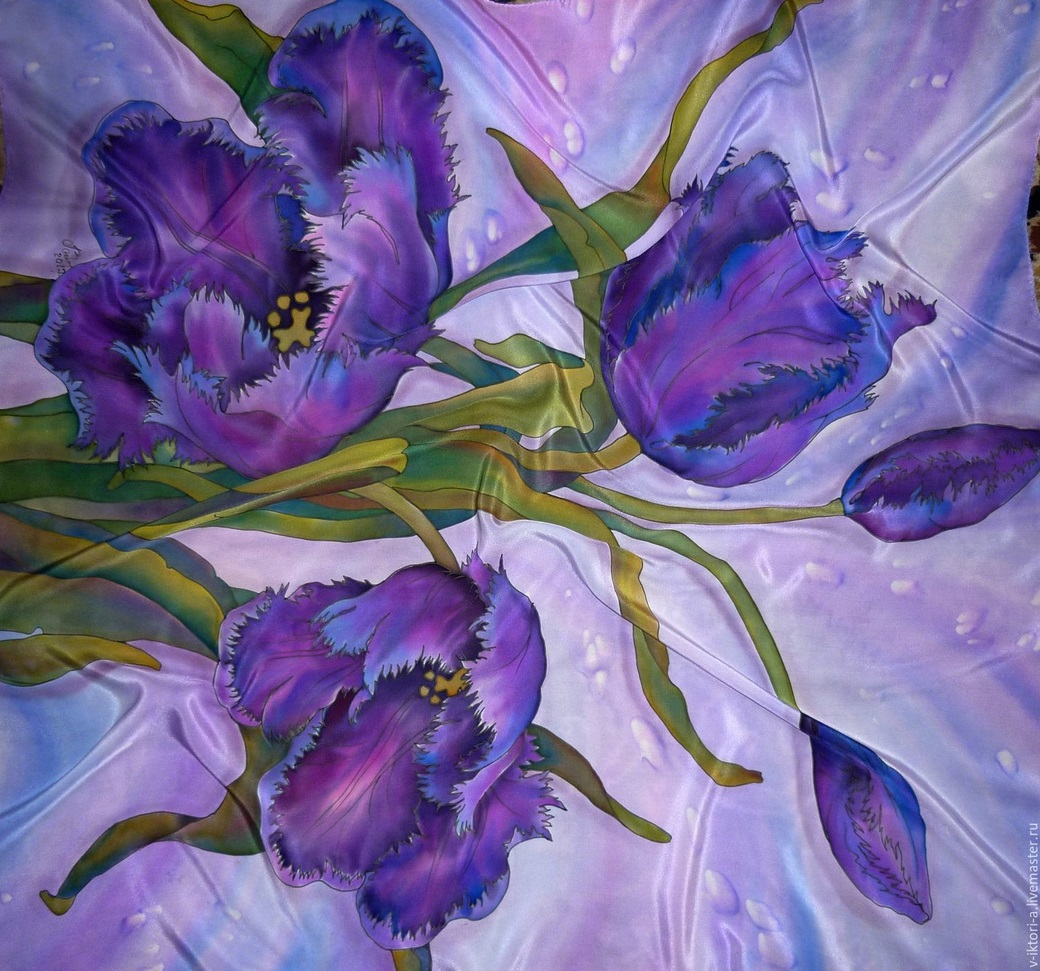 Картины батик на шелку