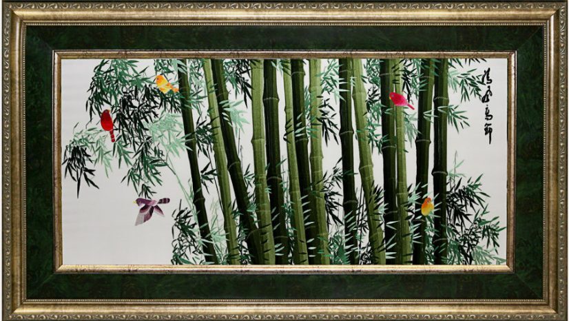 Китайская вышивка гладью