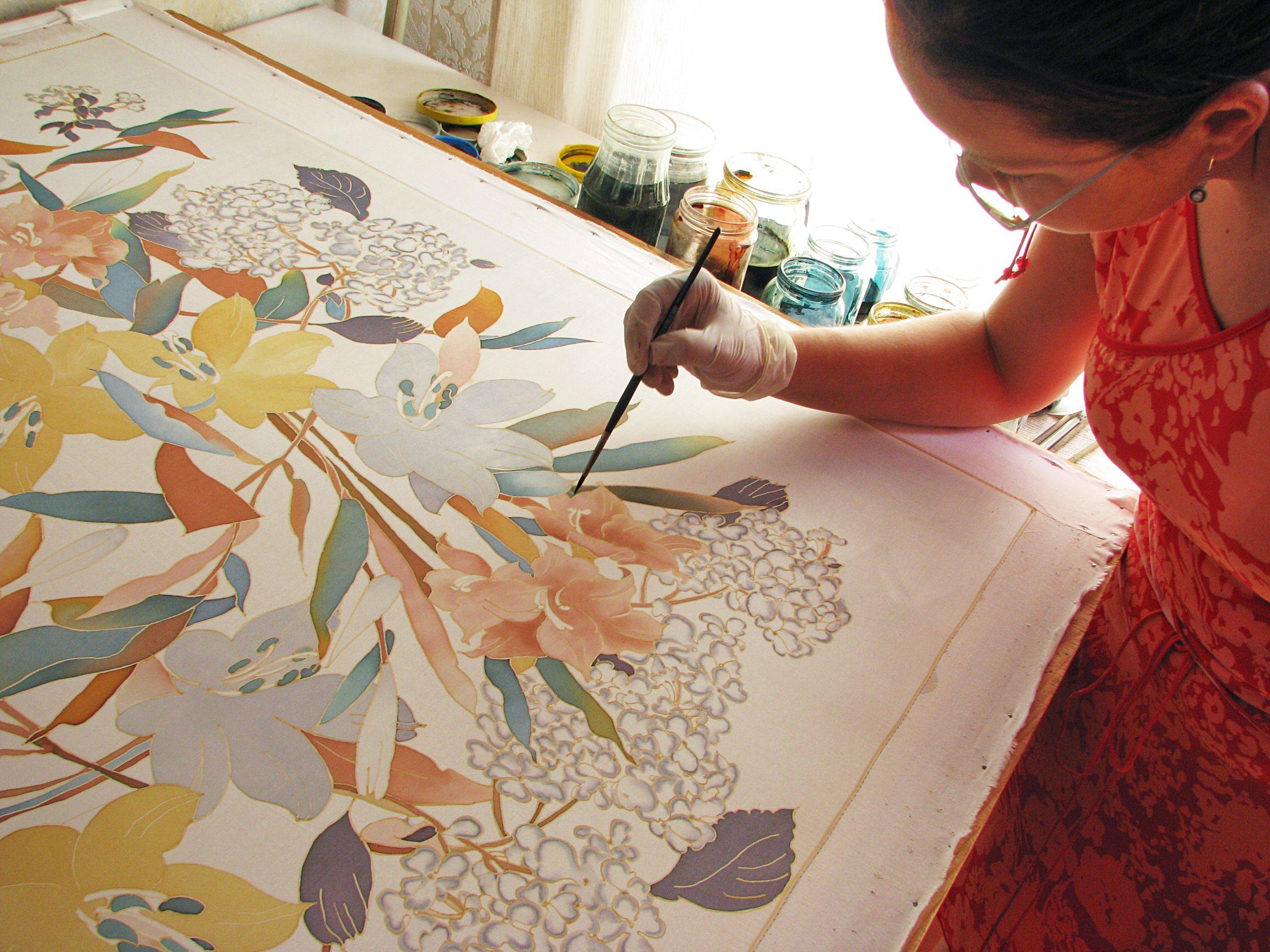 Мк роспись по шелку. | страна мастеров