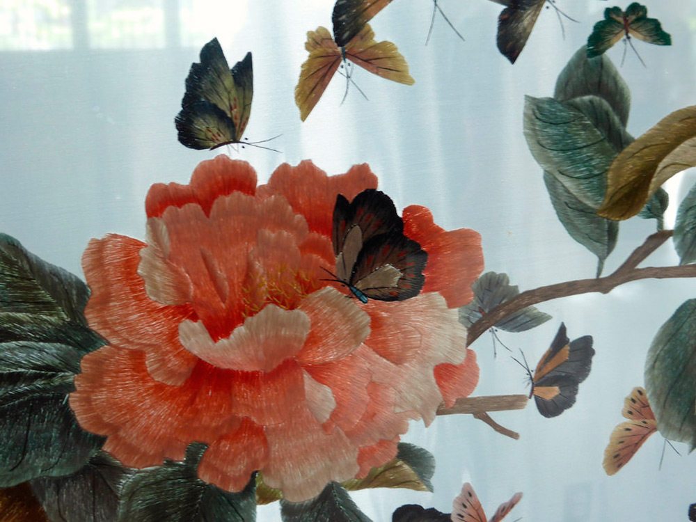 Китайская вышивка гладью со схемами: мастер класс шелковыми нитками