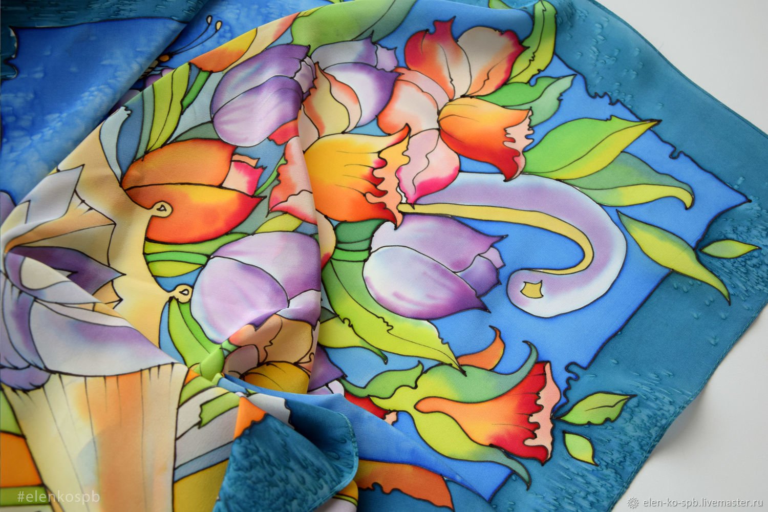 Холодный батик: техника выполнения росписи по ткани, пошаговая инструкция